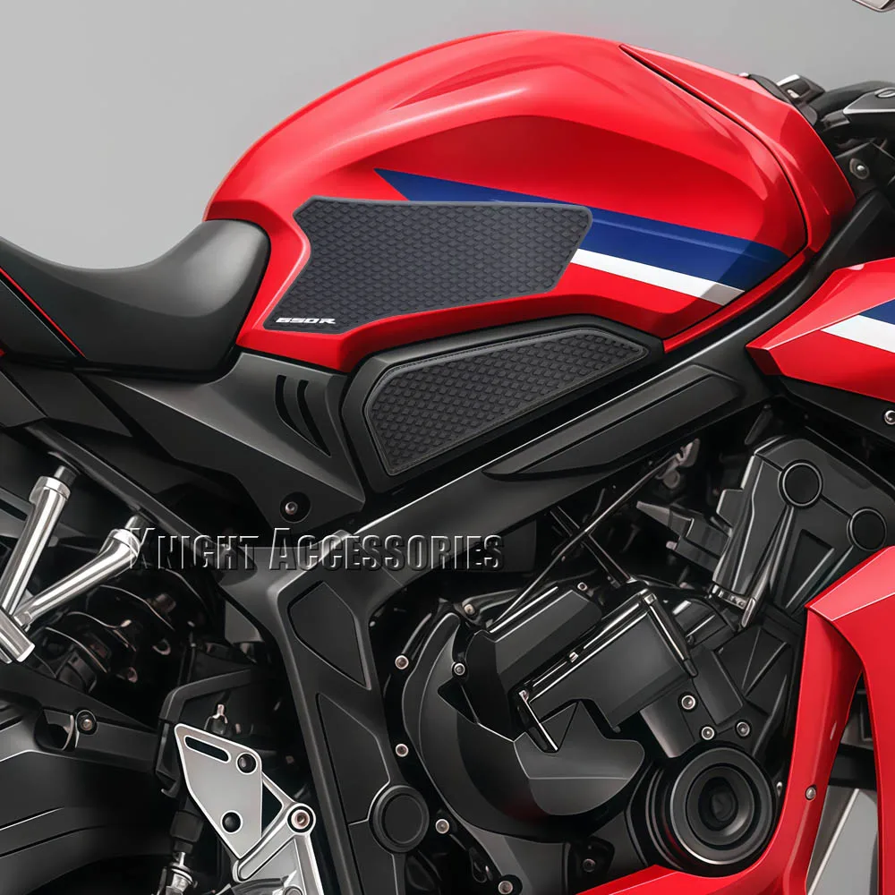 For CB650R CBR650R CB 650R 2019-2024 NEW Motorcycle Non-slip Side Fuel Tank Pad Protector Stickers Waterproof Rubber Sticker Fit