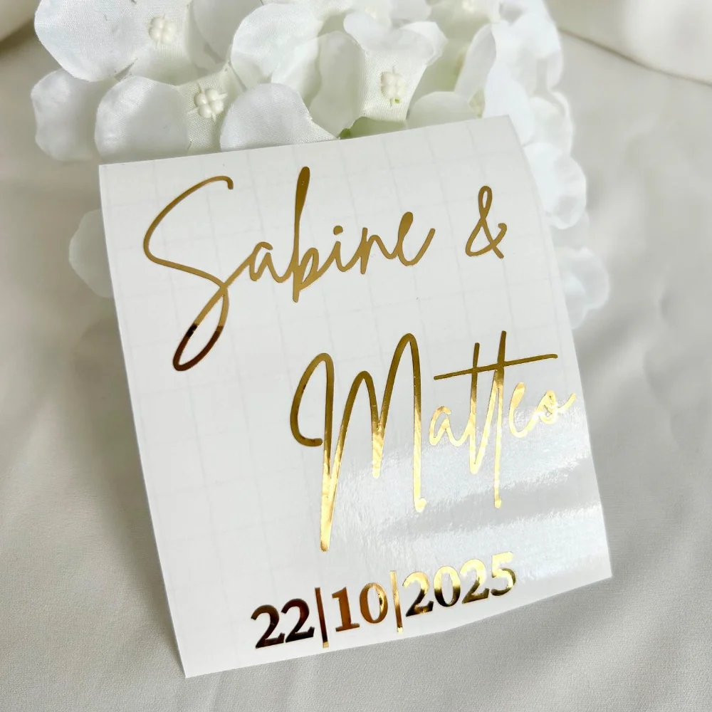 Stiker Vinyl Personalisasi Tek - Wedding Z ulasan dan harga