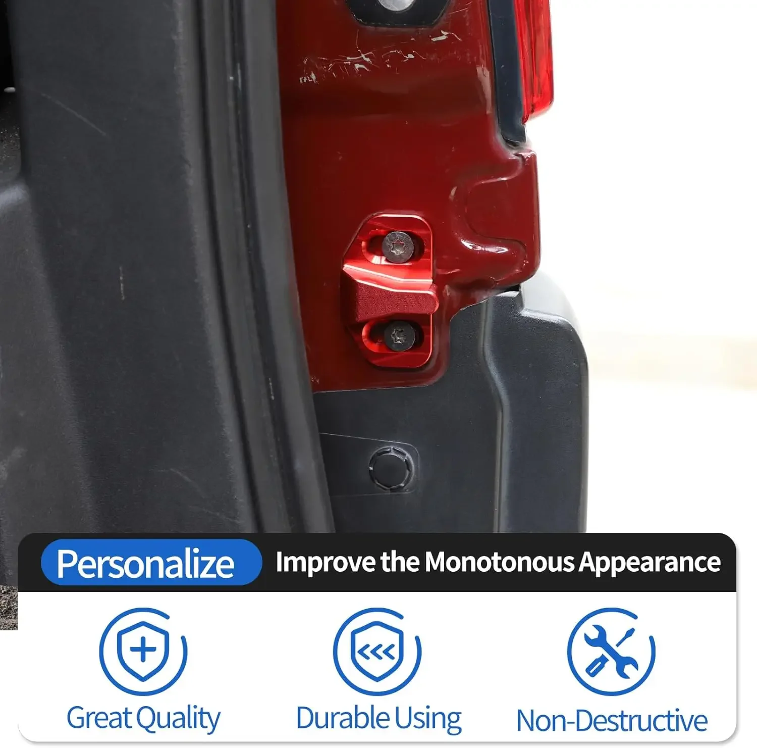Tailgate Limiting Stopper Solve Abnormal Noise Door Lock Buckle For Toyota FJ Cruiser 07-21 Prado 03-21 Lexus GX460 GX470 03-21