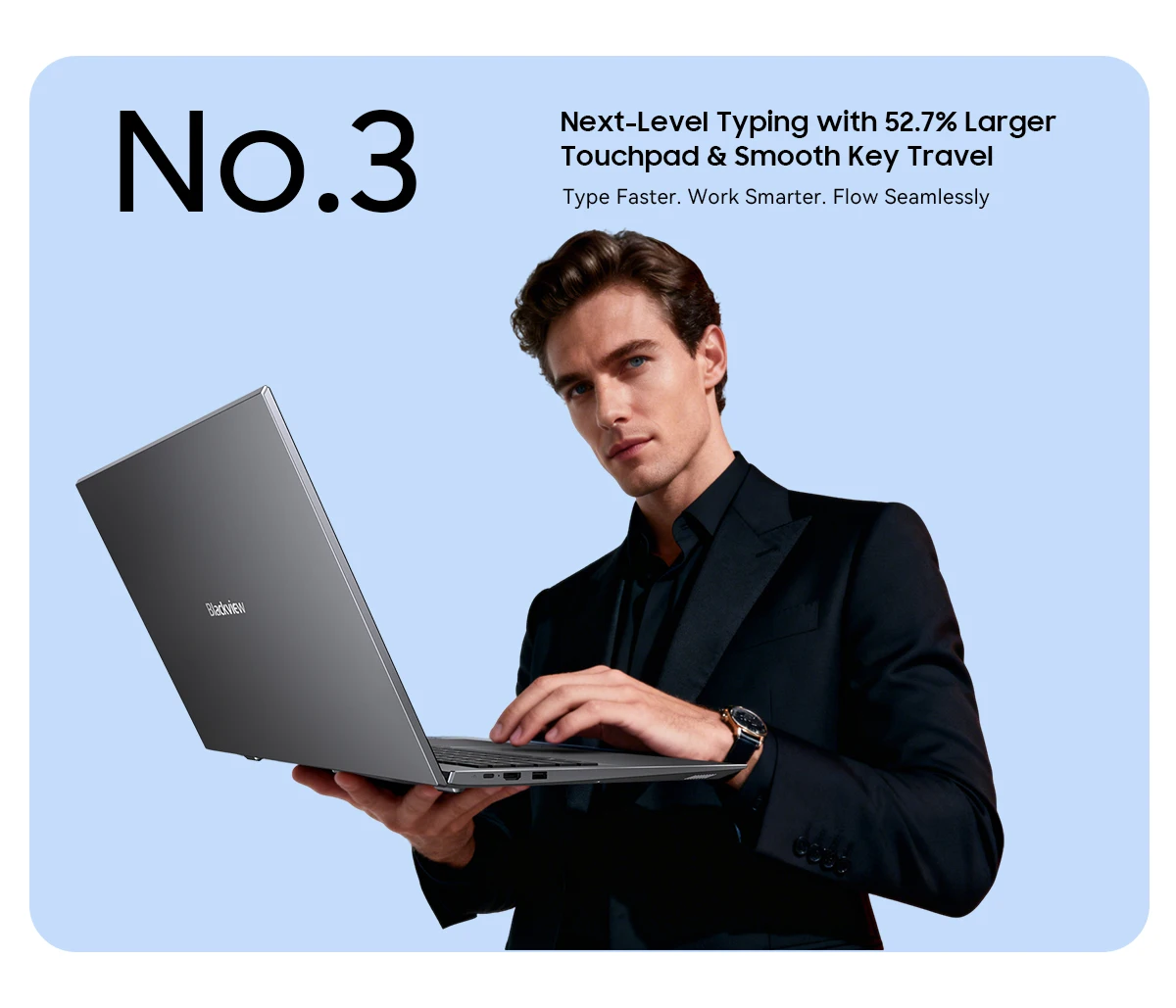 Blackview ACEBOOK 10 Laptop Computer 18.5" FHD 8000mAh Intel N150 Windows 11 16GB RAM 512GB BT5.2 WiFi 6 Desktop Notebook