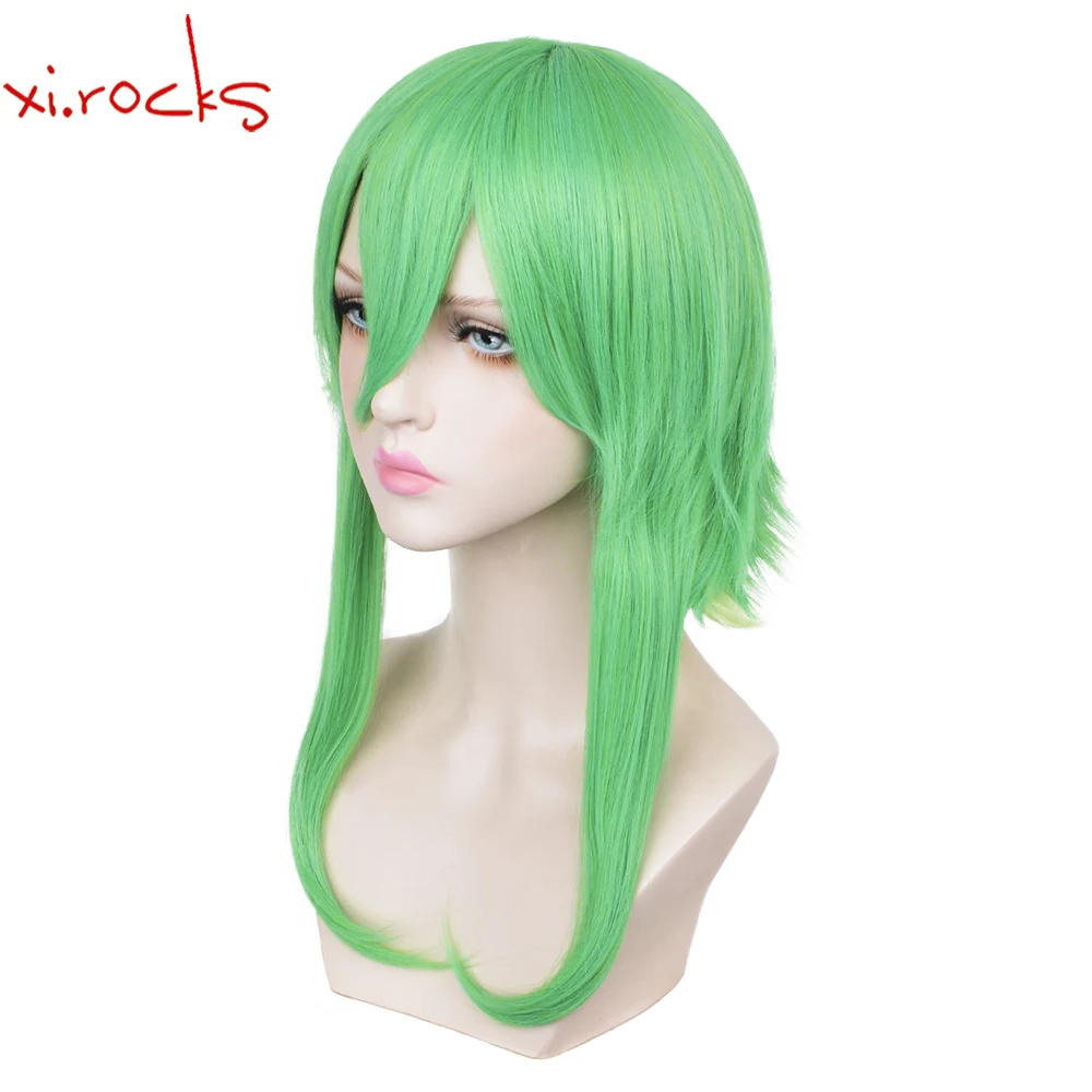 Xi.Rocks 3116 Vocaloid Megpoid Cosplay Wig Heat Resistant Synthetic Hair Carnival Halloween Party Props Role Play