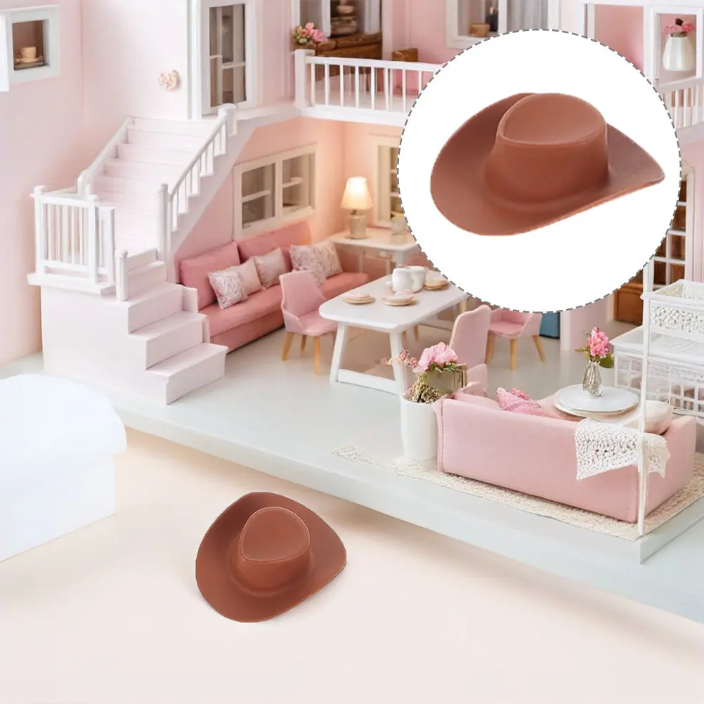 

40 миниатюрных шляпок для кукольного домика, небьющиеся пластиковые мини-шляпки, украшения для рукоделия, праздничные сувениры, декор для вечеринок