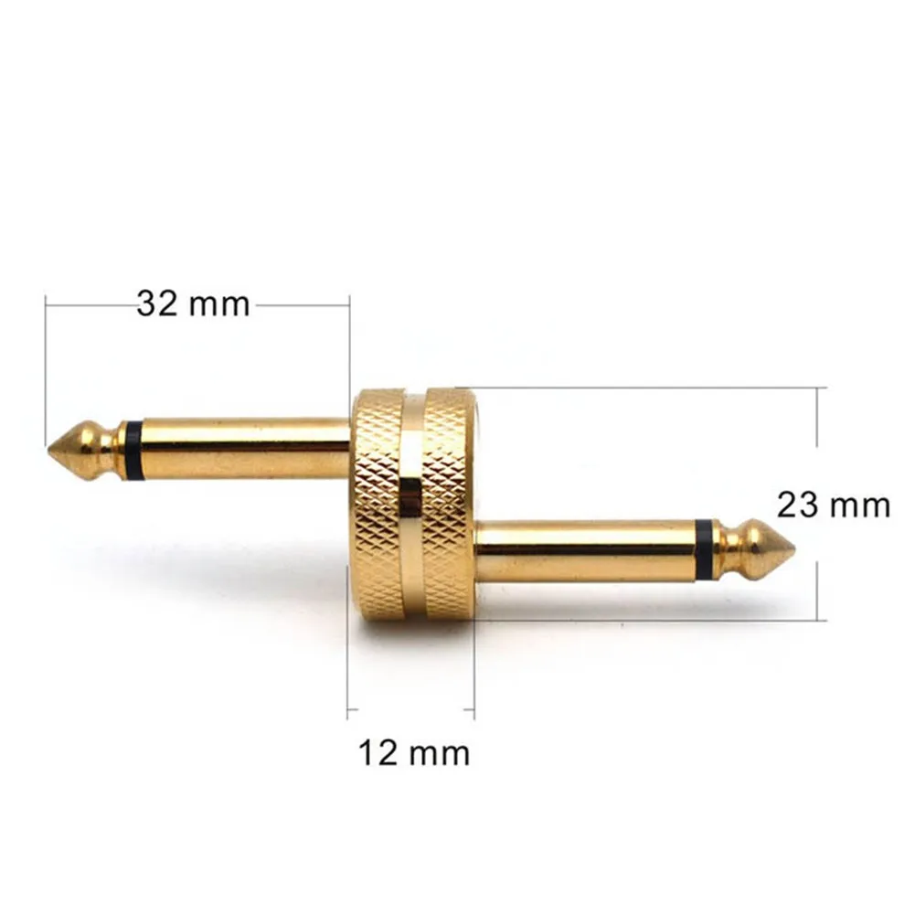 1/4 Inch Z Type Couplers Metal 1pc Chrome/Gold Secure Pedal to Pedal Connection 1/4 Inch Coupler Z Type Connector