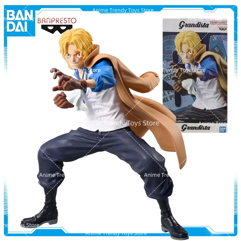 BANDAI colecciones originales modelo BANPRESTO Grandista ONE PIECE Sabo en stock PVC Anime figuras de juguete de acción WY