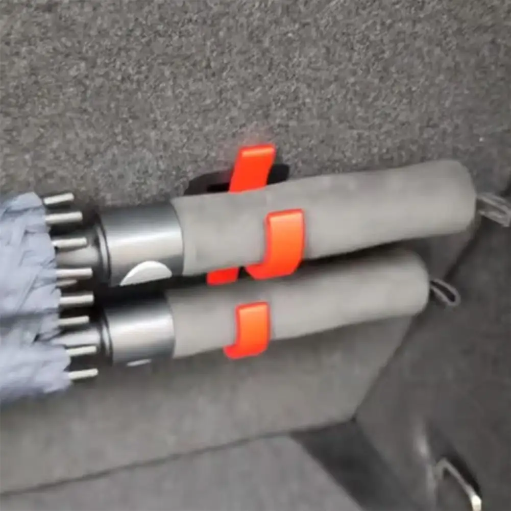 Gancho para paraguas de coche, sin instalación de taladro, fija de forma segura para maletero de asiento de coche, previene el accesorio rodante del paraguas, 1 Uds.