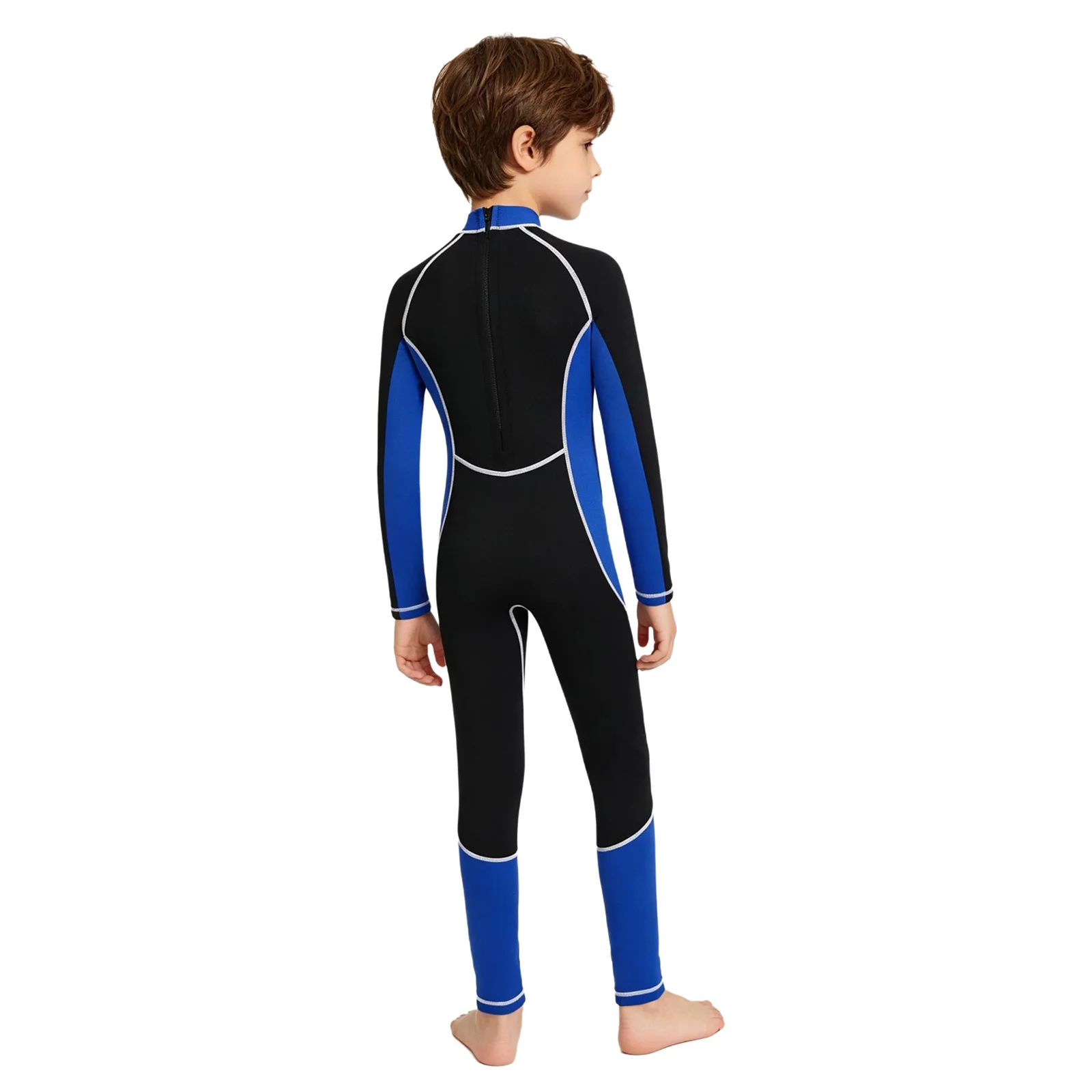 

Children Full Body Wetsuit Swimsuit Long Sleeve Guard Jumpsuit UPF50+ Breathable Lightweight Snorkeling Diving Surfing Summer