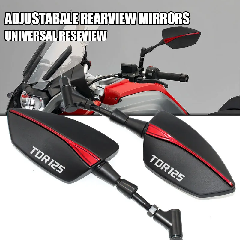 For  TDR125 TDR 125 1991-2002 1992 1993 1994 1995 1996 Motorcycle Mirror Rearview Side Mirrors Universal