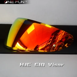 C10 Helmet Visor For HJC C10 HJ-34P Full face Photochromic Helmet Anti-Fog Lens Mask Black Rainbow sliver Shield