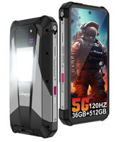 Unihertz Tank 3 Pro 8849 Rugged 5G Phone with 100 Lumens Projector Android 14 32GB 512GB 23800mAh Waterproof Phone WIFI 6 NFC