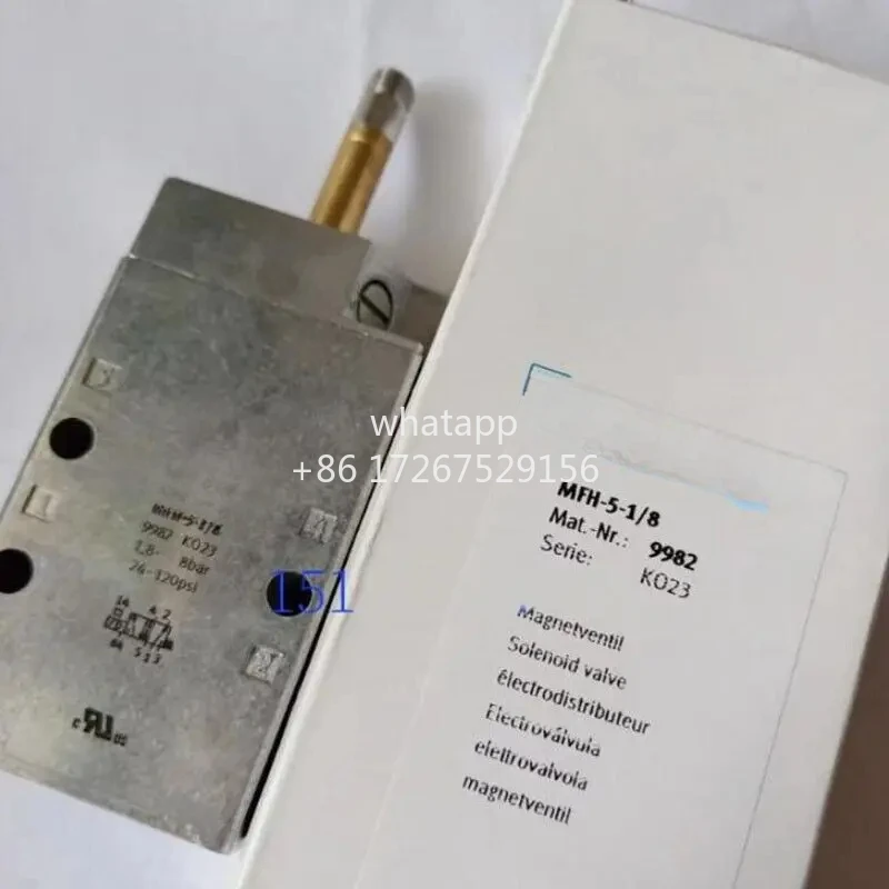Válvula solenóide MFH-5-1/8 MFH-5-1/8 9982 nova na caixa