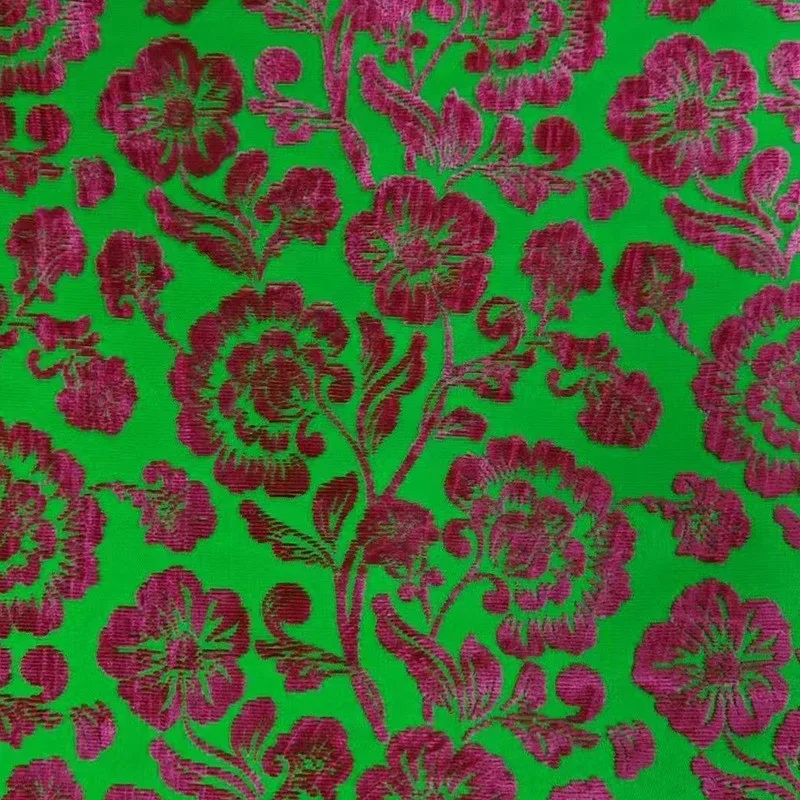 

Velvet Chinese-style Zhangzhou fabric jacquard and embossed for Hanfu cheongsam skirts