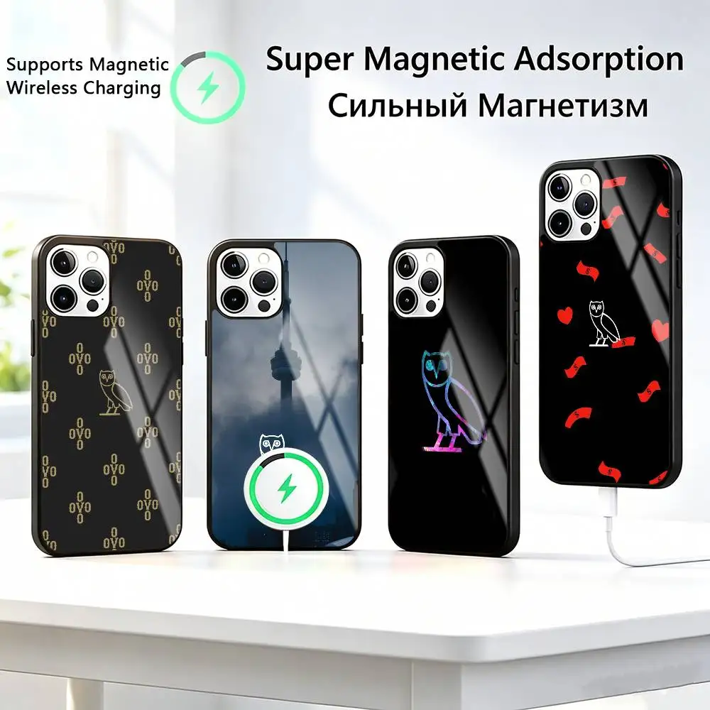 

Drake OvO OWL-l Phone Case For iPhone17,16,15,14,13,12,11 Plus,Pro Supports Magnetic Wireless Charging