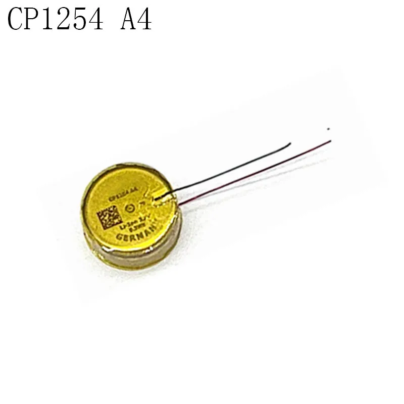 2 unids/lote CP1254 A4 3,7 V 70mAH 0,3wh pila de botón recargable para batería de auriculares inalámbricos Bluetooth