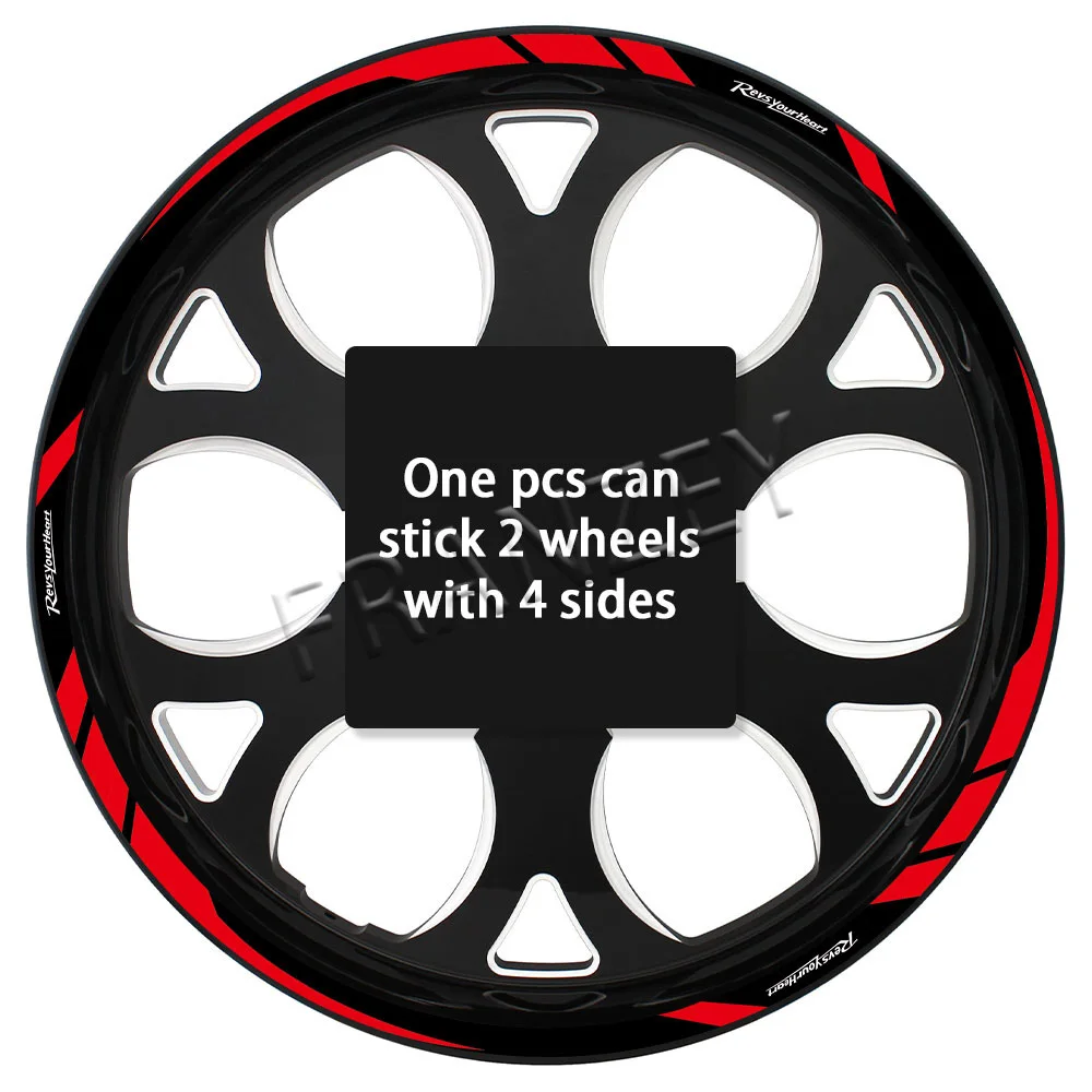 For YAMAHA R6 R3 FZ6 R1 MT 07 MT 09 XJ6 yzf r125 fz1 Reflective Wheel Sticker Hub Decal Rim Stripe Tape Waterproof Accessories