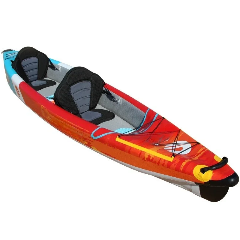 PVC kayak folding canoe fishing boat kayak single double assault boat 5 pieces minimum approval