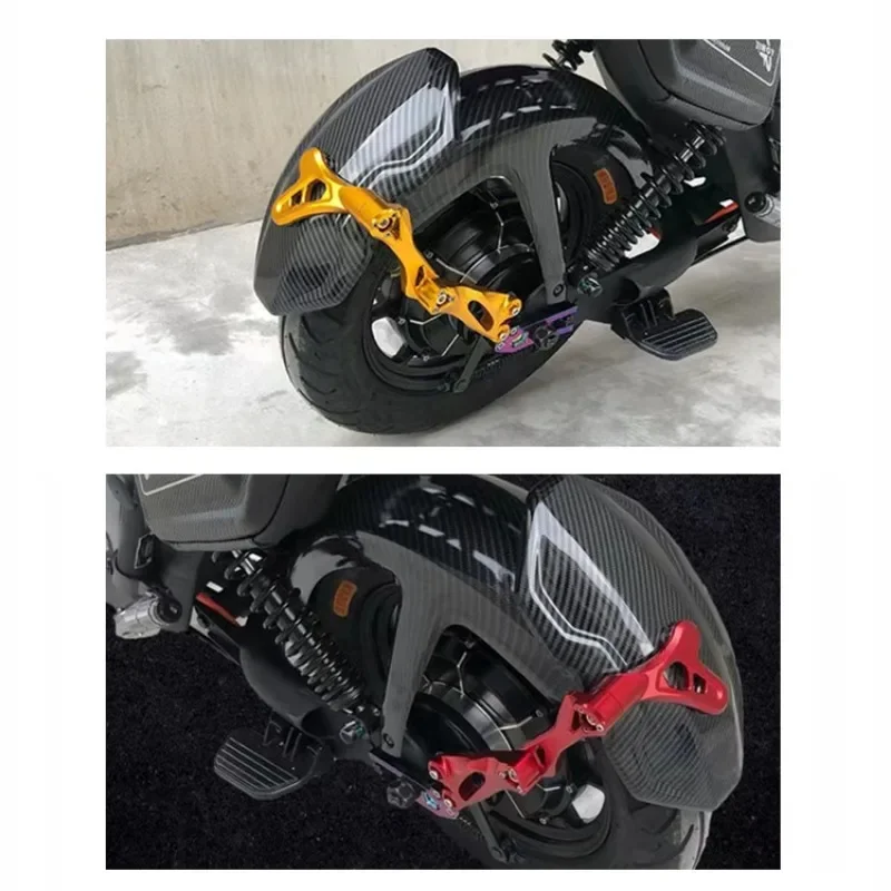 CNC Craft Motorcycle 3rd Generation Rear Fender Adjustable Imitation Carbon Fiber Aluminium Alloy Rear Wheel Fender Mudguard
