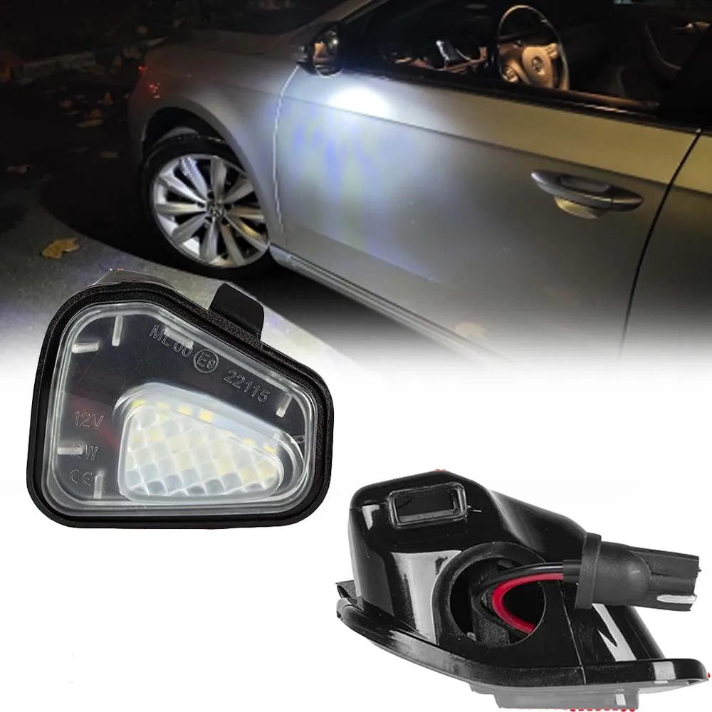 

For 11-2019 VW Passat B7 CC VW Scirocco Jetta MK6 EOS Beetle R Car LED Under Side Mirror Light Puddle Lamp Puddle Welcome Lights