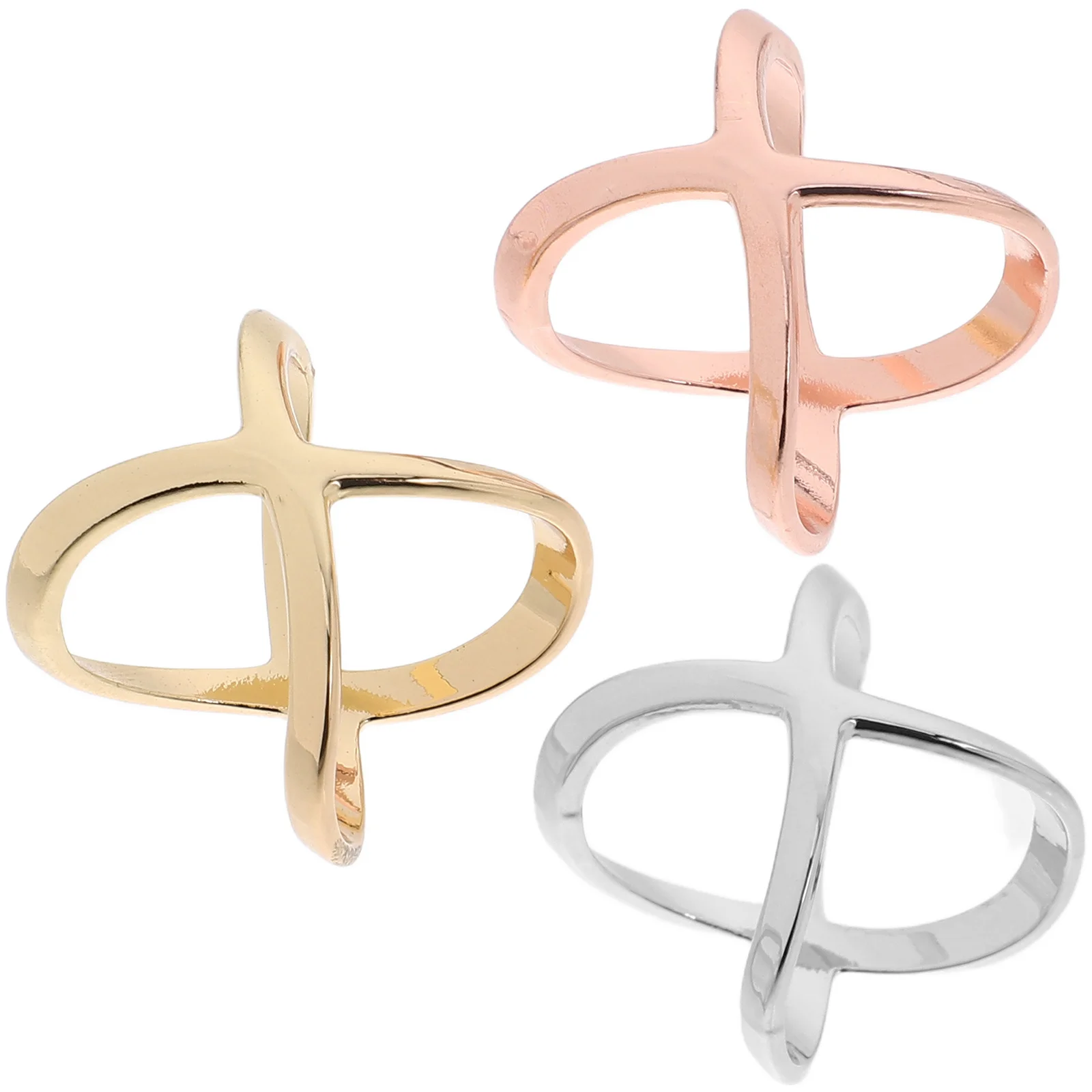 

3Pcs Metal Scarf Rings Chic X-Shaped Scarf Clips for Women Cardigan Clips Shawl Buckles Elegant Accessories Cardigan Clip