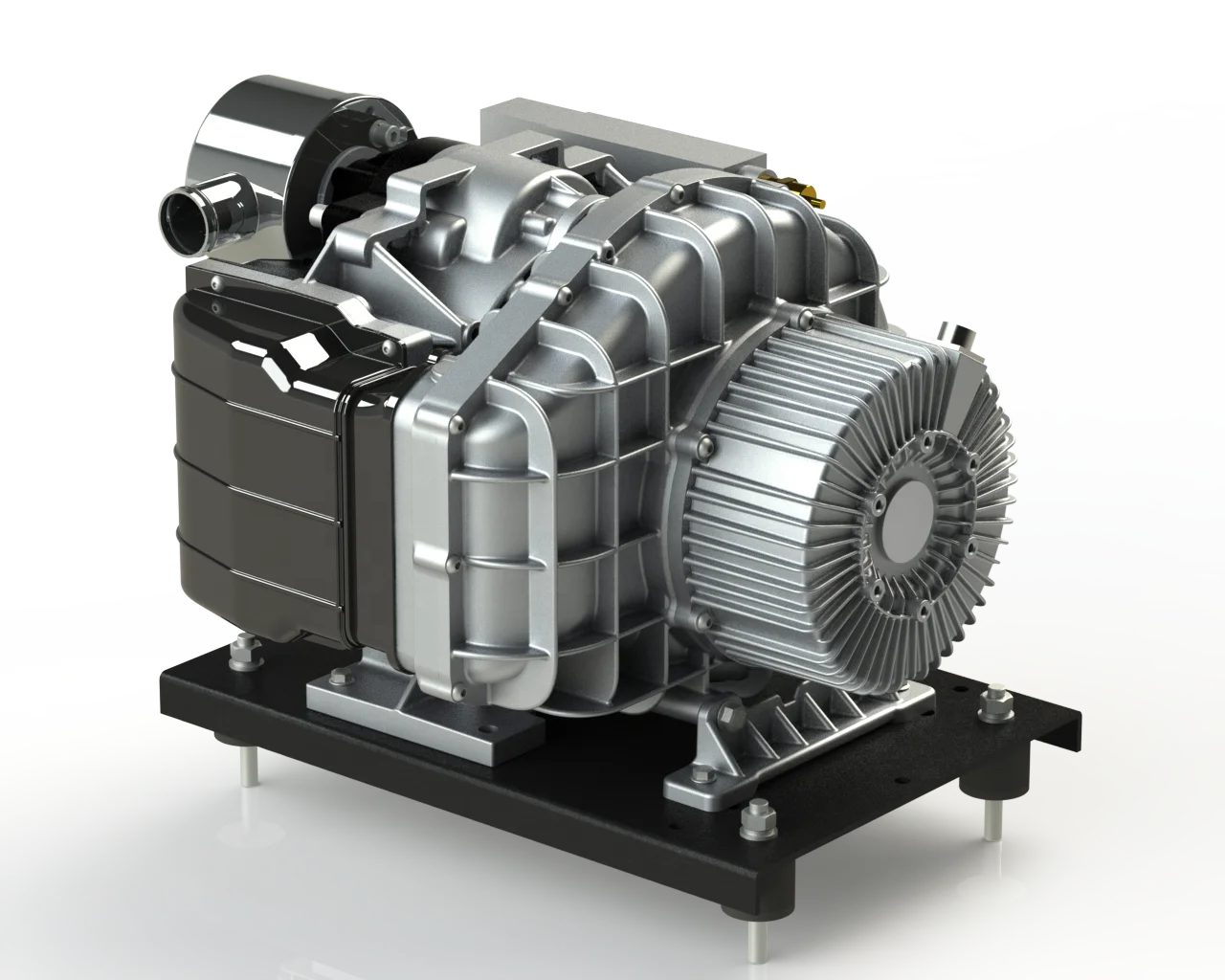 G05ZP With Cooler and Pile up Valve 3.7KW 5 Oil Free Scroll Air Compressor  Silent Best Price  in High Speed Train Air End