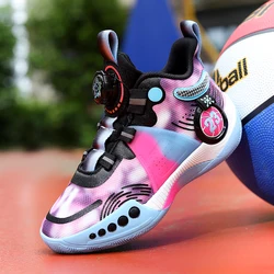 Fashion Children's Basketball Shoes For Boys Girls Non-slip Kids Sport Shoes Lightweight Outdoor Sneakers Trainers Footwear