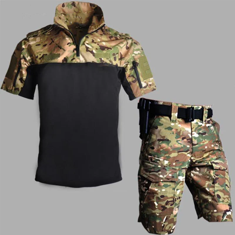 Men Outdoor Military Tactical Frog Clothes Quick Dry Breathable Hiking Fishing Climbing Shirts Trekking Sports Combat Army Suits