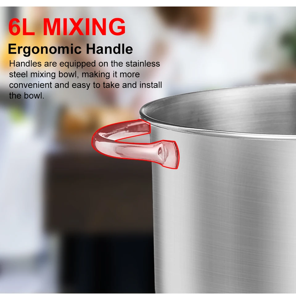 BM601 6L ステンレス製ボウル容器 BioloMix スタンドミキサー用
