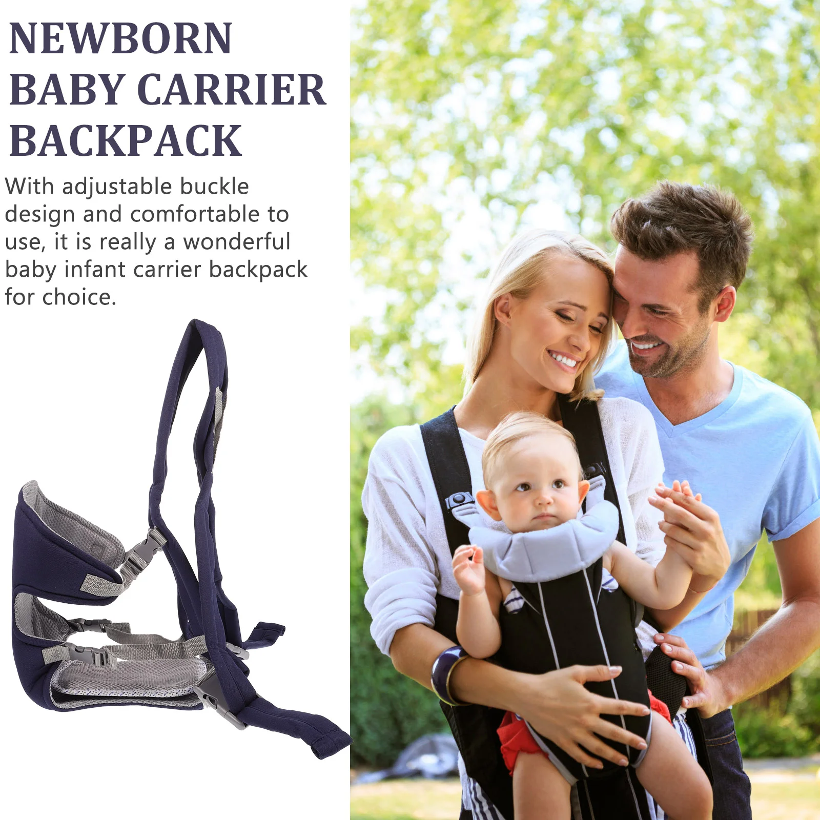 Multi Functional Breathable Baby Carrier Backpack 1 Size Mesh Nylon Plastic Max 15kg Load Newborn 3 to 30 Months