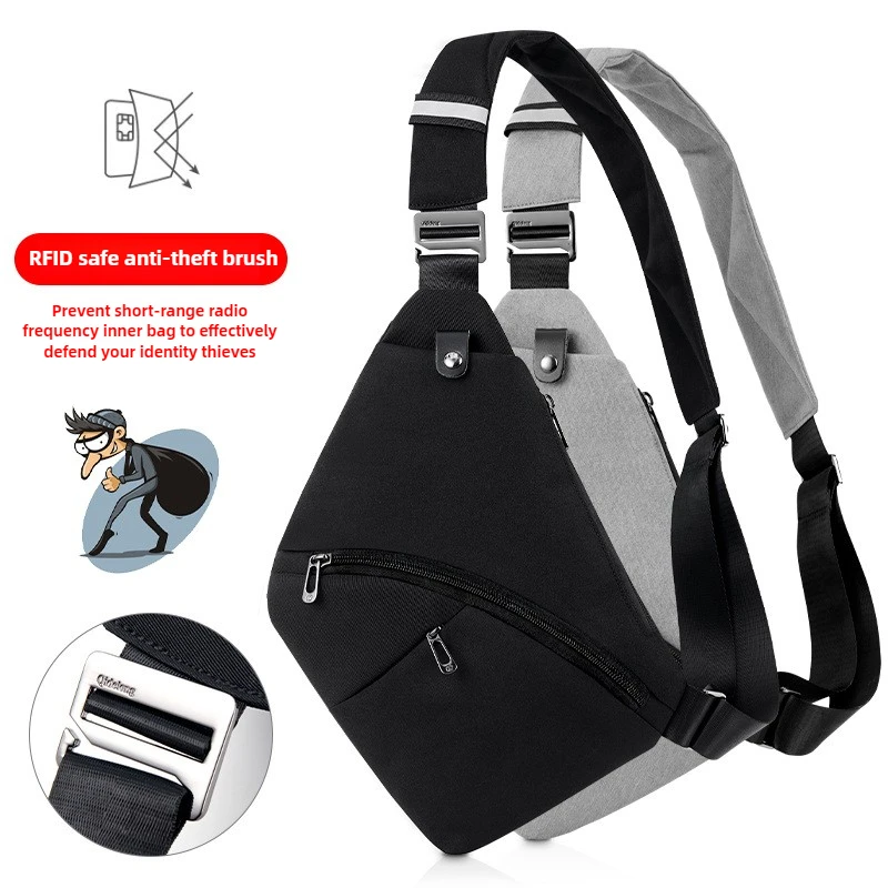 Anti-theft Men Chest Bag Waterproof Tactical Sling Crossbody Bag Travel Cross Body Pack for Men