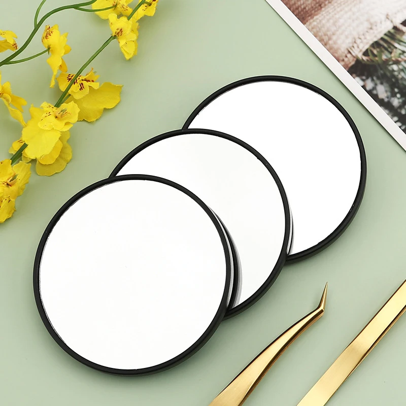 9cm Magnifying Mirror with Suction Cups, Stick on Mirror with 5X/10X/15X Magnification, Portable Travel Makeup Mirror
