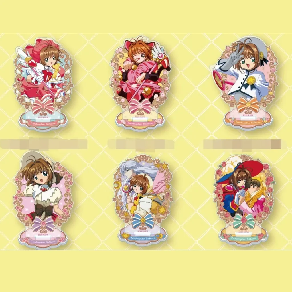 Kinomoto Daidouji Tomoyo Anime Sakura Acrylic Stand Doll Mini Figure Model Plate Cosplay Toy for Gift