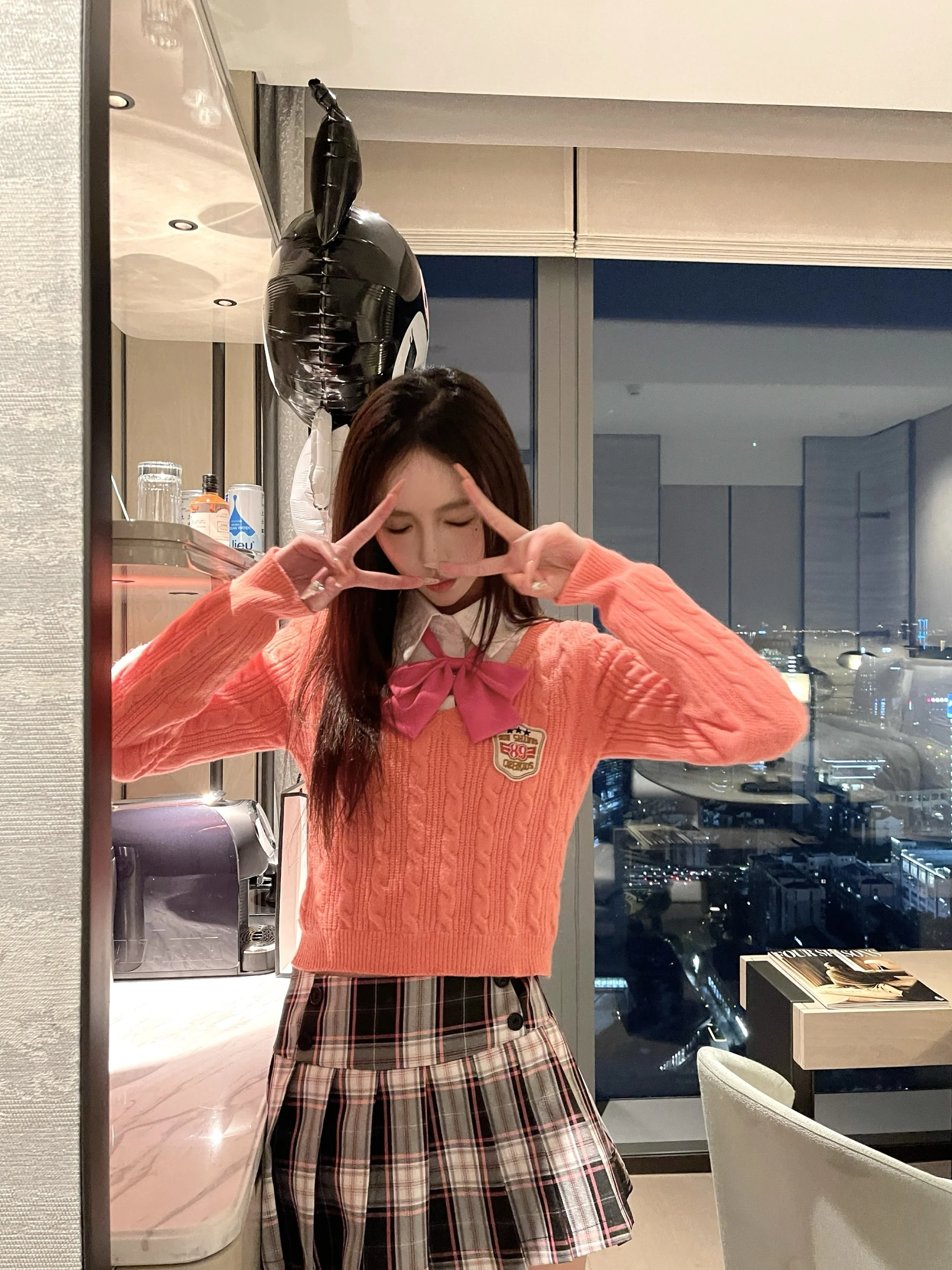 

Nemowu Knitted Sweater Women's e Academy Sle Top Faionable This Year ort Length Long Sve Logo Pattern