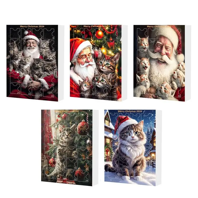 

Christmas Countdown Advent Calendar 2024 Toys Gift Box Cat Ornament Calendar Christmas Tree Decoration Dachshunds Ornaments