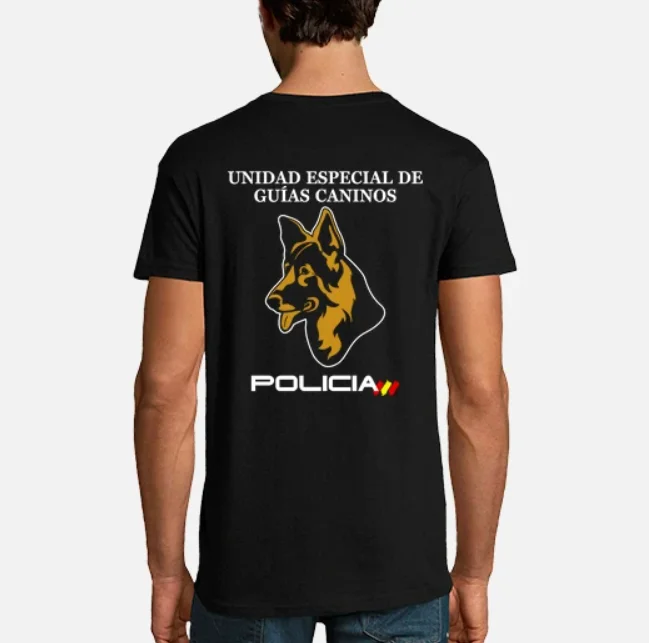 

Spain National Espana Policia Uegc Men T-Shirt Short Sleeve Casual 100% Cotton Shirt