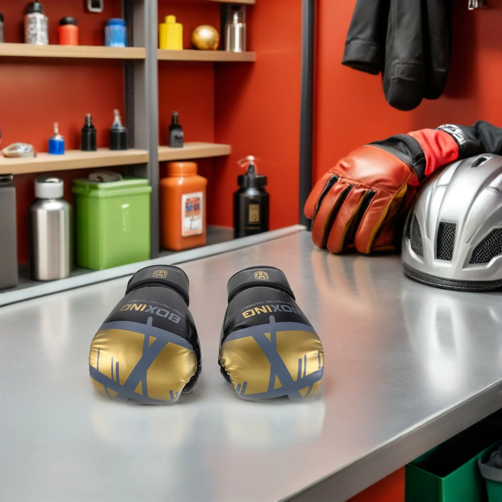 1 زوج بو قفازات الملاكمة الرجال قفازات التدريب تنفس عالية الكثافة الحشو دعم المعصم ل شرارة كيك بوكسينغ حقيبة ثقيلة #6