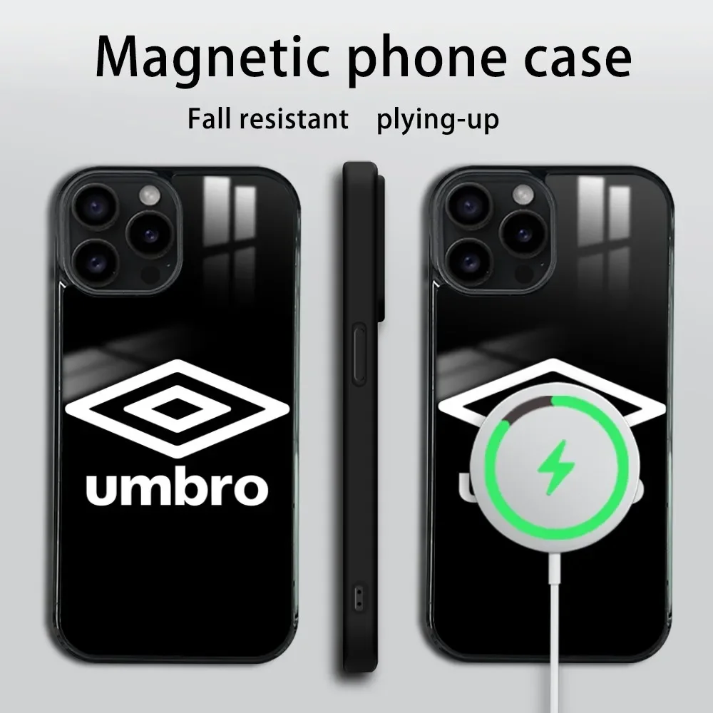 Sport U-Umbro-S Phone Case For iPhone 16 15 14 13 12 11 Pro Max Plus Mini Magsafe Mirror Wireless Magnetic Cover