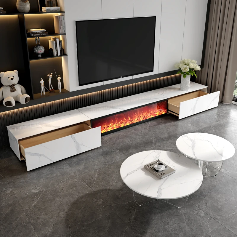 Modern Aesthetic Tv Stand Fireplace Design Living Room Floor Tv Stand Aesthetic Trendy Móveis Para Casa Furniture For Home