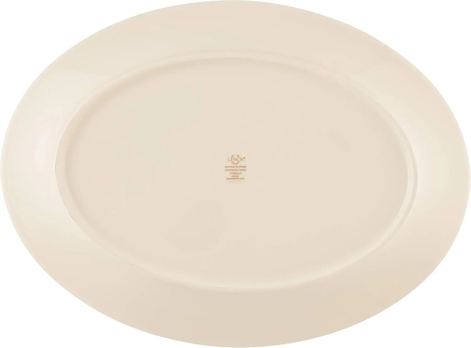طبق بيضاوي أبدي، 16 بوصة، عاجي