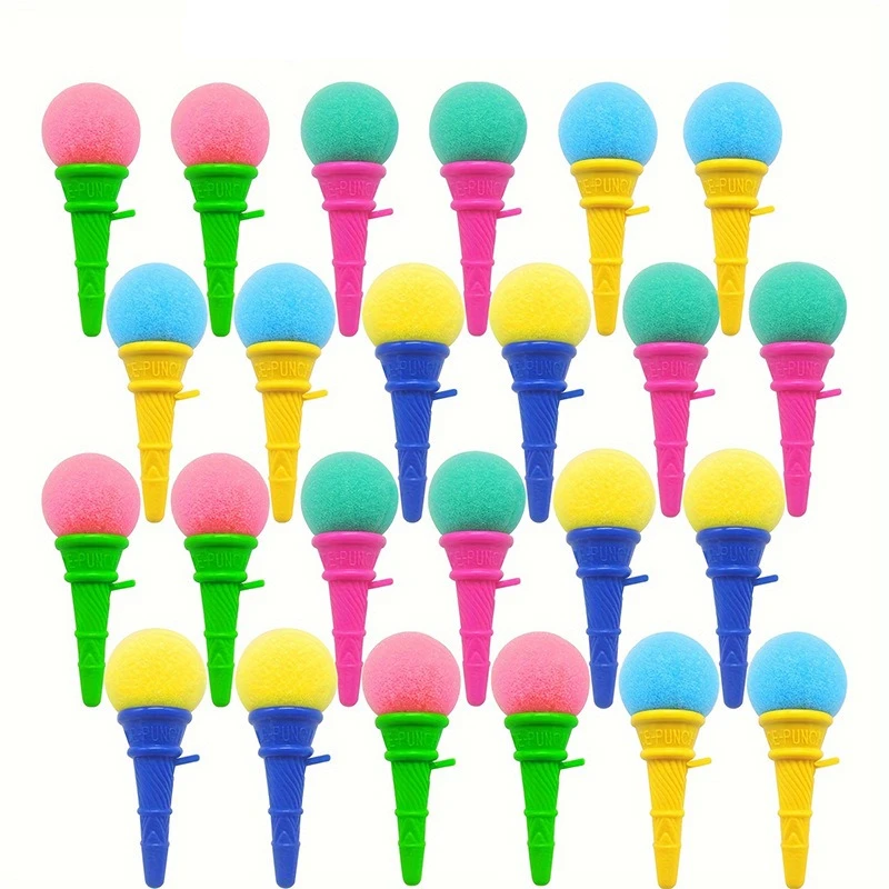 Mini Pistolas de Helado, Bolas de Esponja Coloridas, Rellenos para Bolsas de Regalo, Regalos de Cumpleaños, Artículos para Fiestas, Juegos para el Hogar, Recompensas Escolares