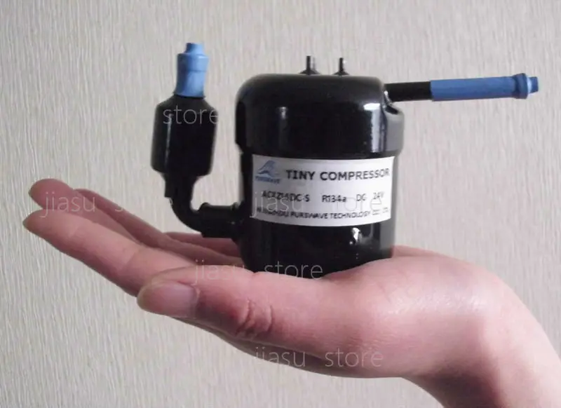 PURSWAVE ST19DC DCTiny Compressor 12V24V48V MAX 450W capacity R134a for portable refrigerator mini air conditioner Compressor