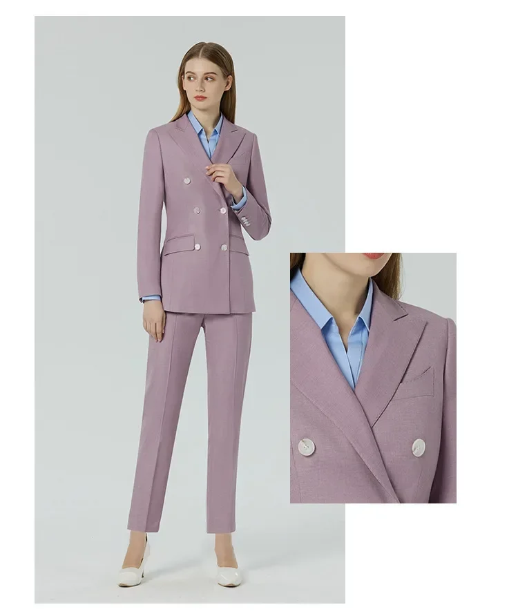 Traje pequeño de W20-High-end para mujer, traje de negocios fino de verano