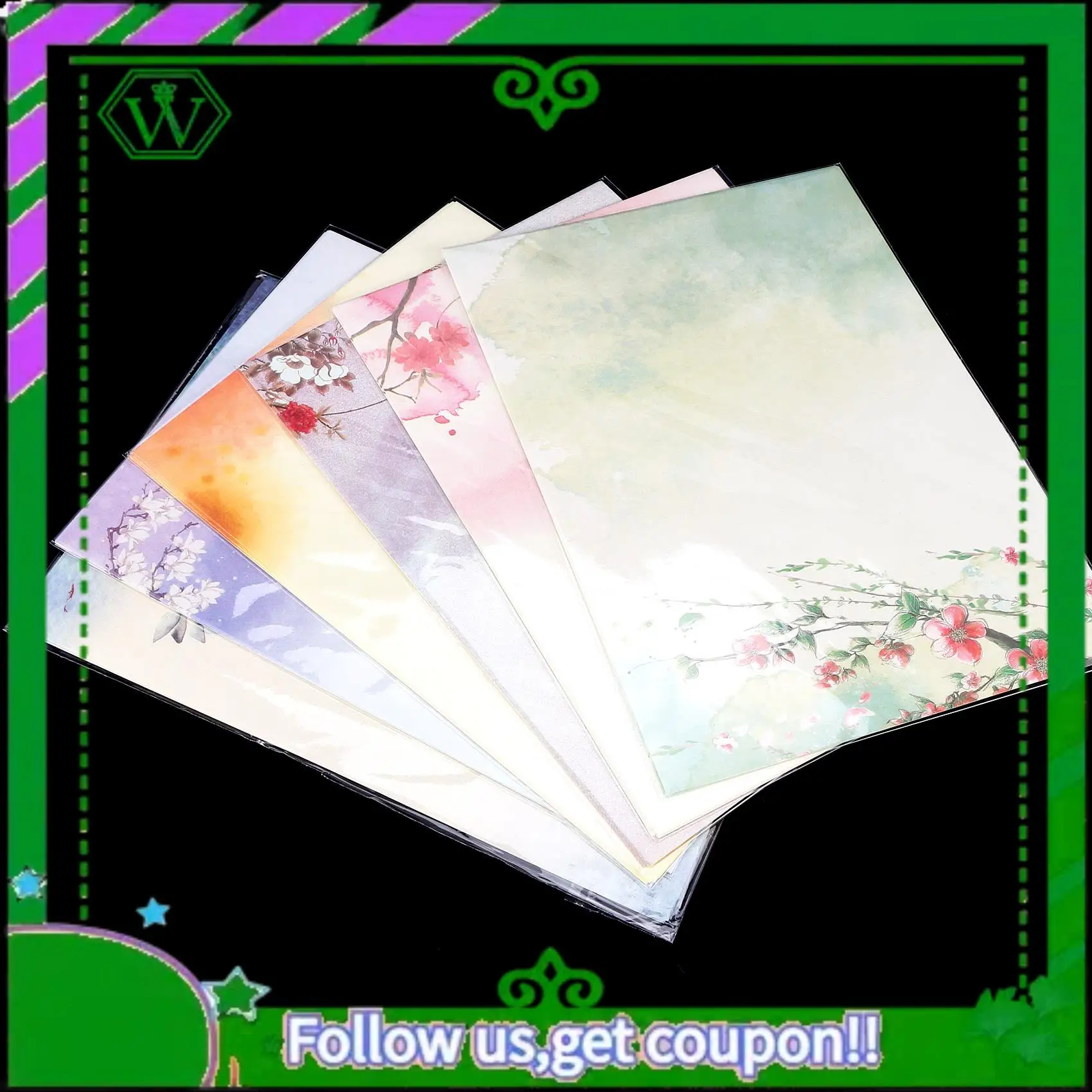 Reliable-48PCS Writing Stationery Paper , Letter Writing Paper Letter Sets