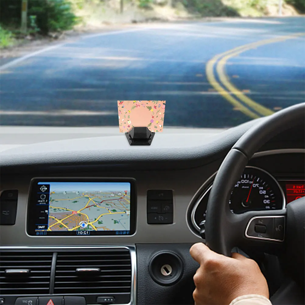 

Car Card Holder Clip Dashboard Parking Ticket Holder Business Cards Organizer Compact Vehicle Supplies Vehicle Card Holders