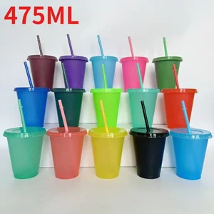 10 Buah 475ml Cangkir Sippy Glitter Glitter Satu Lapis Cangkir Teh Susu Glitter Cangkir Minuman Restoran Cepat Saji Peralatan Barbekyu Luar Ruangan 10 botol air glitter penjualan terbaik - №