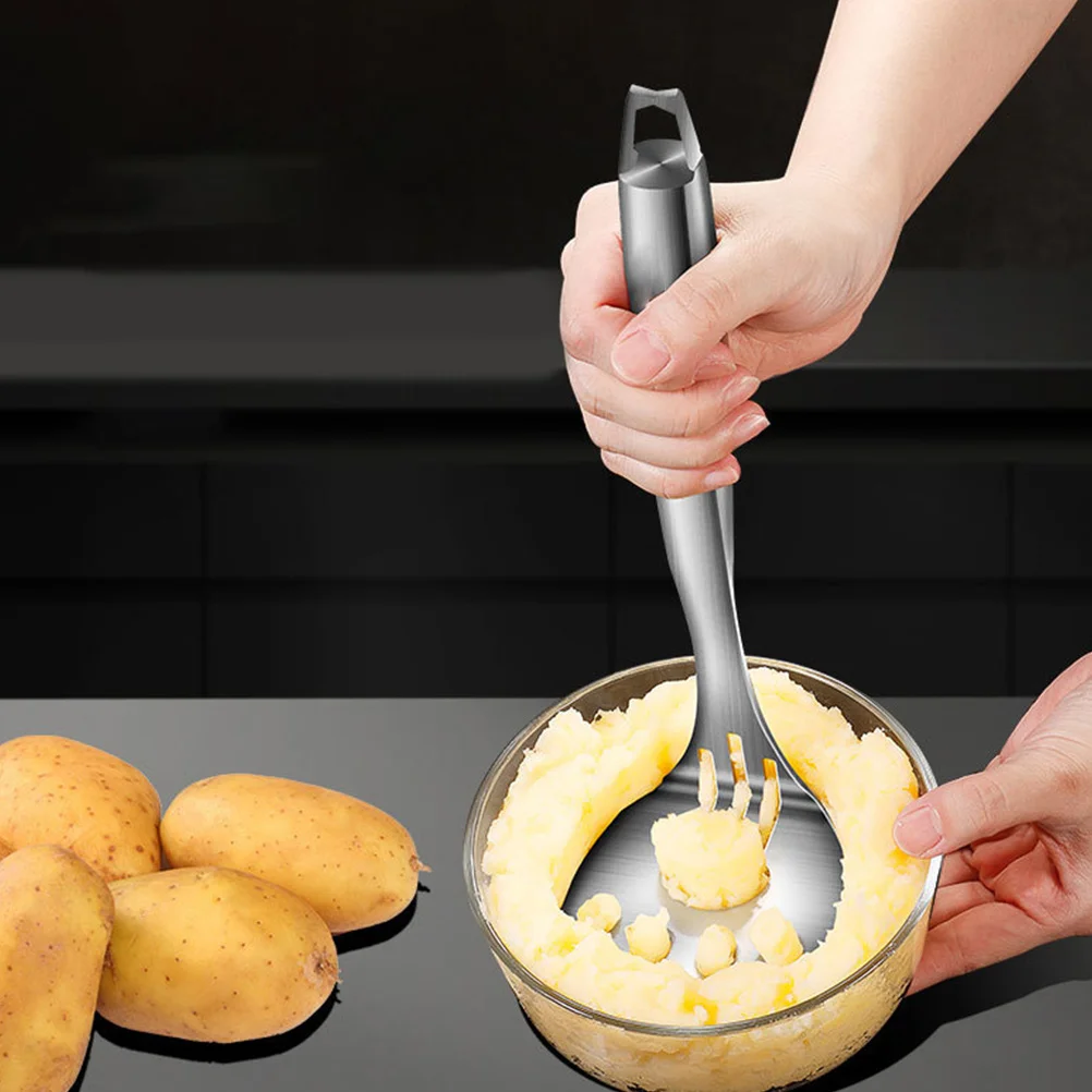 

Potato Masher Stainless Steel Press Kitchen Tool Potatoes Smasher Heavy Duty Ricer