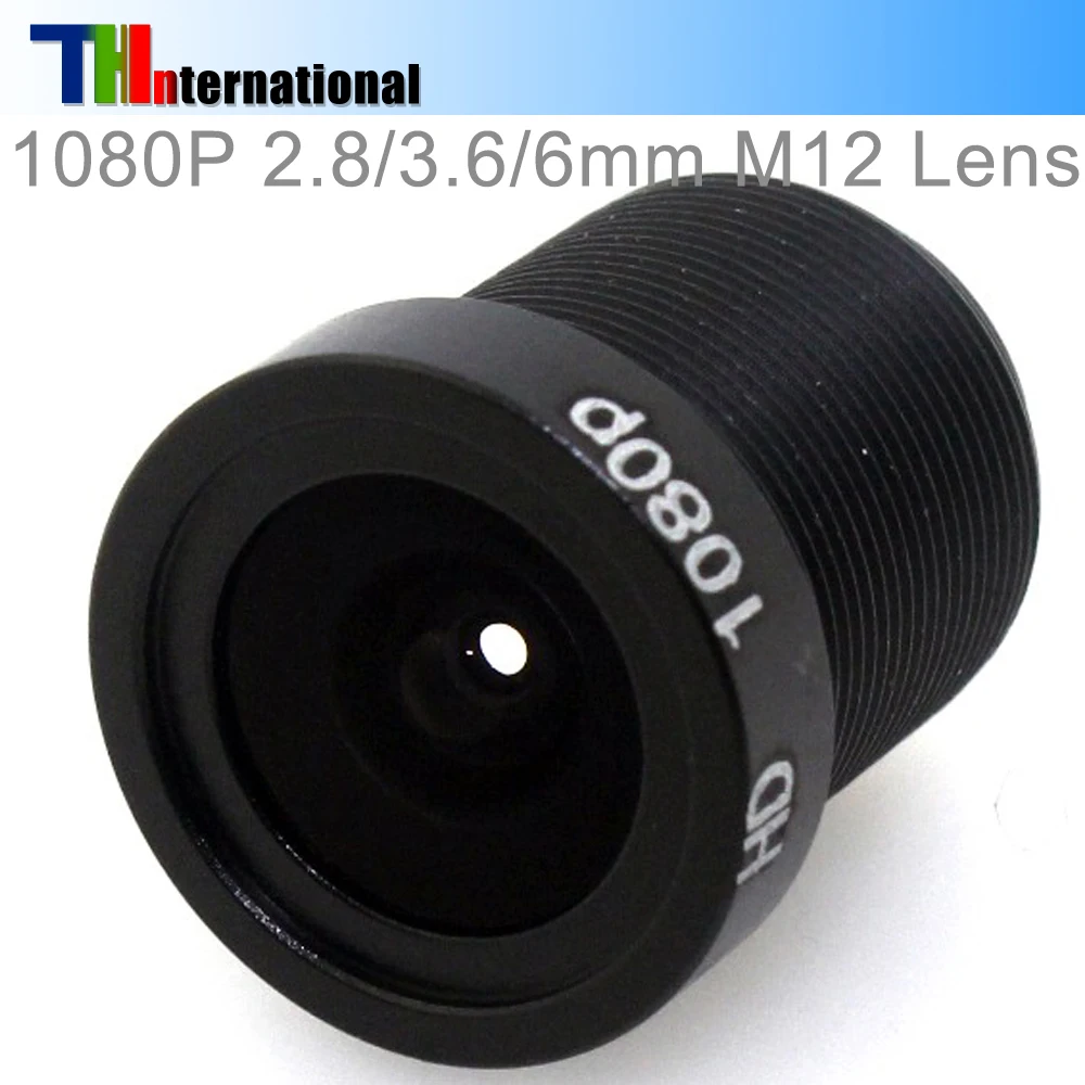 AHD 1080P 2.8/3.6/6mm obiektyw CCTV obiektyw kamery bezpieczeństwa M12 2MP przysłona F1.8, 1/2.5 "format obrazu obiektyw kamery monitorującej HD