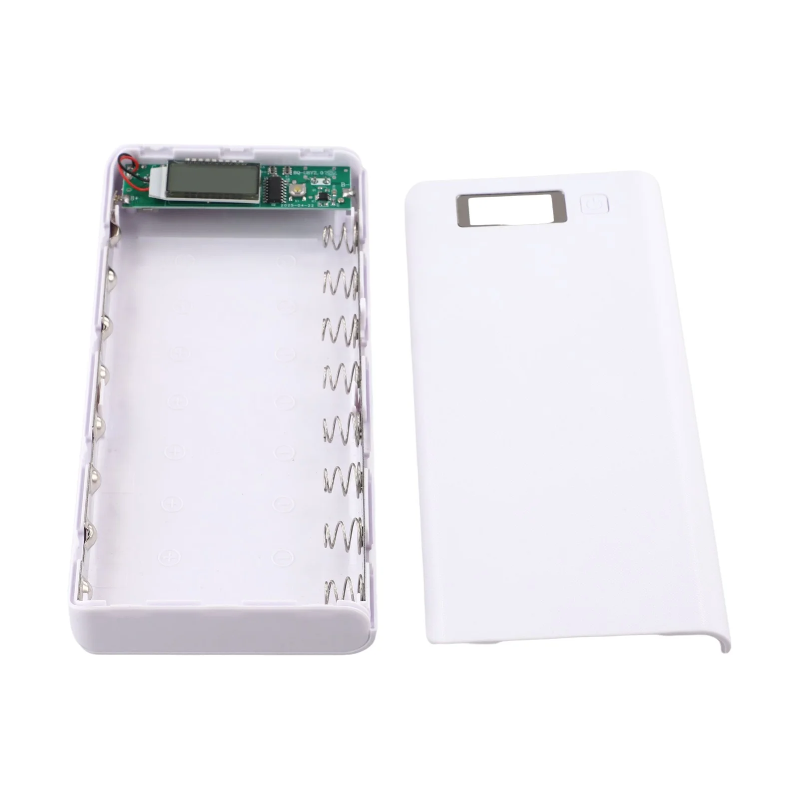 8 Slot Battery Box DIY For Power Bank Case With Dual USB Port LED Display Charging Storage Shell For Home Outdoor Tools
