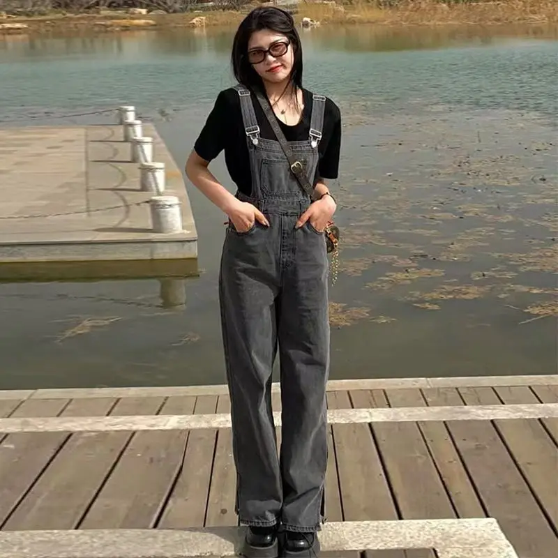 

Elegant Formal Jumpsuits Women Hanging Tailored Shape Combining Functionality Sweet Pink Halterneck Dungarees Baggy Allmatch