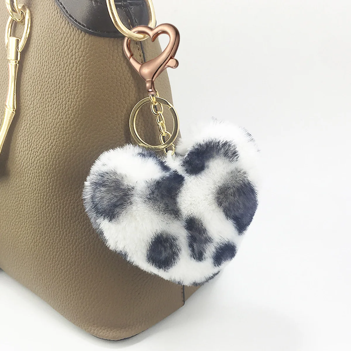 

40 Pcs Lobster Buckle Peach Heart Key Chain Parts Ring Bracelet Funny Bags Buckles DIY