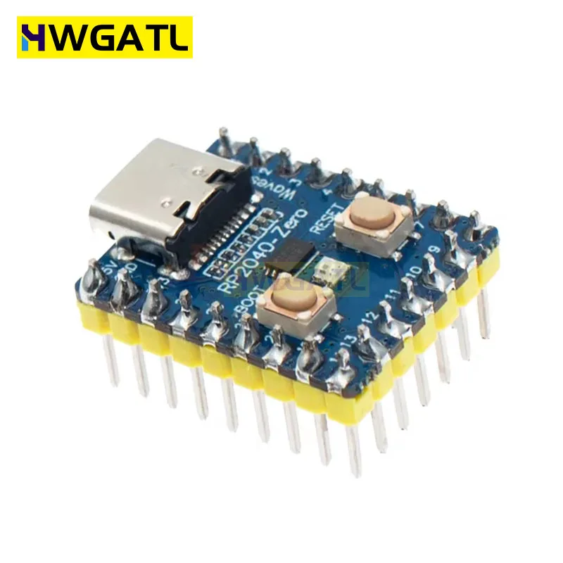 RP2040-Zero Dual-Core Cortex M0 + Processador 2MB Flash Microcontrolador PICO Módulo de Placa de Desenvolvimento para Raspberry Pi