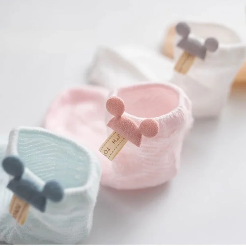 1 Pair New Baby Socks for 0-2Y thin Breathable short tube Mesh Stockings Newborn Toddler Cartoon baby girl Clothing accessories